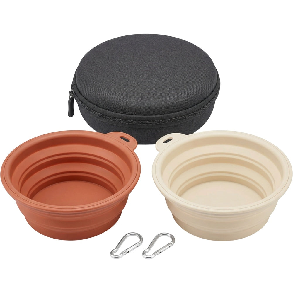 Zeoma Collapsible Pet Bowls with Carry Case 700 ml Pair - Product view